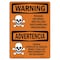 Signmission OSHA WARNING, Poison See MSDS Follow Safe Handling, 14in X 10in Rigid Plastic, OS-WS-P-1014-L-12769 OS-WS-P-1014-L-12769 - alternate 1